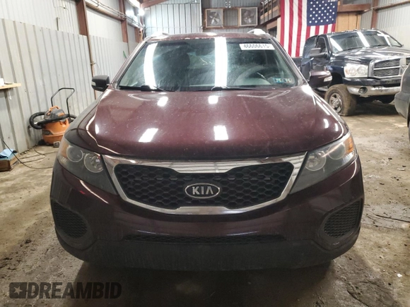 2012 Kia Sorento LX with VIN 5XYKTDA20CG297079, listed as a Copart auction lot 46606615 with 222,377 mi miles and Salvage Title. Bid and sale history available at carsss.com. Image 5.