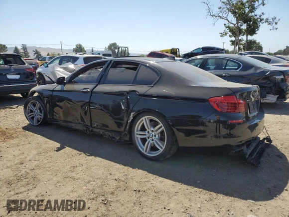 2016 BMW 5 Series 550i xDrive with VIN WBAKP9C55GD980454, listed as a Copart auction lot 59319485 with 91,424 mi miles and Salvage title. Bid and sale history available at DreamBid. Image 2.