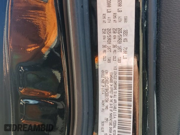 2017 Dodge Durango R/T with VIN 1C4SDJCT8HC691734, listed as a Copart auction lot 50655225 with 121,108 mi miles and Clean Title. Bid and sale history available at DreamBid. Image 13.