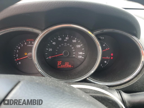 2012 Kia Sorento LX with VIN 5XYKTCA66CG212436, listed as a Copart auction lot 56780345 with 220,396 mi miles and Clean Title. Bid and sale history available at DreamBid. Image 9.