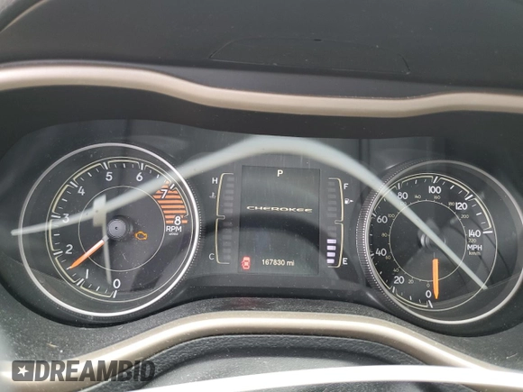 2016 Jeep Cherokee Latitude z VIN 1C4PJMCS1GW345884, wystawiony jako Copart lot #58231145 z przebiegiem 167 830 mil mil oraz Czysty tytuł • Clean title. Historia ofert i sprzedaży dostępna na DreamBid. Obrazek 9.