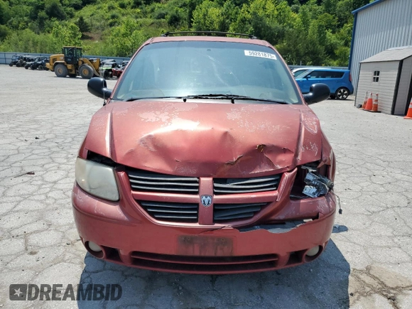 2005 Dodge Caravan SXT with VIN 2D4GP44L75R580045, listed as a Copart auction lot 59281875 with 184,339 mi miles and Salvage title. Bid and sale history available at DreamBid. Image 5.