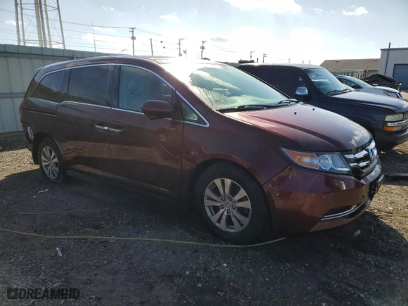 2016 Honda Odyssey SE with VIN 5FNRL5H37GB085490, listed as a Copart auction lot 50326635 with 54,773 mi miles and Salvage Title. Bid and sale history available at carsss.com. Image 4.