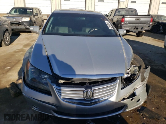 2005 Acura RL with VIN JH4KB16555C001760, listed as a Copart auction lot 42509665 with 0 mi miles and Salvage Title. Bid and sale history available at carsss.com. Image 5.