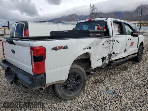 2023 Ford F-250 XL with VIN 1FT8W2BA7PEE01027, listed as a Copart auction lot 74254724 with 17,466 mi miles and Salvage title. Bid and sale history available at DreamBid. Image 3.