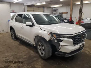 2023 Honda Pilot EX-L 7 Passenger with VIN 5FNYG1H57PB043377, listed as a Copart auction lot 43506005 with 0 mi miles and Salvage Title. Bid and sale history available at carsss.com. Image 4.