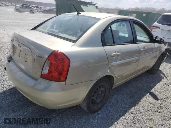 2007 Hyundai Accent GLS with VIN KMHCN46C17U095206, listed as a Copart auction lot 49772455 with 143,336 mi miles and Salvage Title. Bid and sale history available at carsss.com. Image 3.