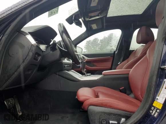 2022 BMW 4 Series M440i xDrive with VIN WBA13AW04NFM50227, listed as a Copart auction lot 55770745 with 36,788 mi miles and Salvage title. Bid and sale history available at DreamBid. Image 7.