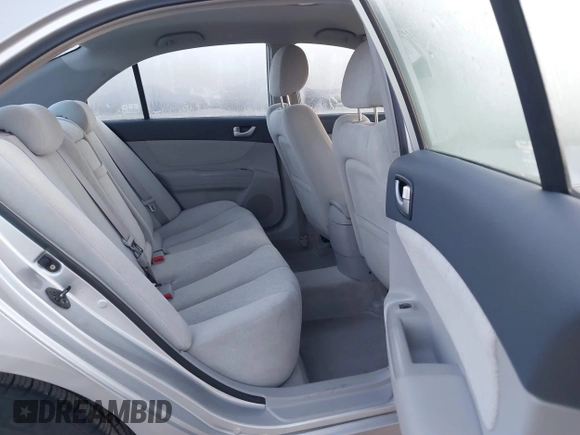 2007 Hyundai Sonata GLS with VIN 5NPET46C87H247320, listed as a IAAI auction lot 41870139 with 121,412 mi miles and . Bid and sale history available at DreamBid. Image 8.