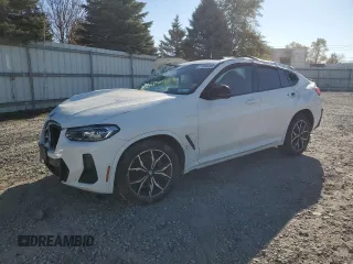 2023 BMW X4 M40i with VIN 5UX43DT05P9N61777, listed as a Copart auction lot 77600264 with 0 mi miles and Salvage Title. Bid and sale history available at carsss.com. Image 1.