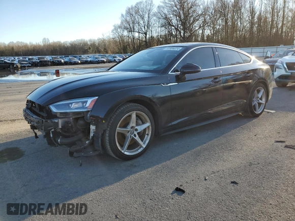 2018 Audi A5 Sportback Premium Plus with VIN WAUENCF51JA080963, listed as a Copart auction lot 40986024 with 71,160 mi miles. Bid and sale history available at carsss.com. Image 1.
