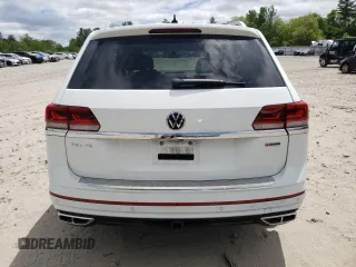 2021 Volkswagen Atlas SEL Premium R-Line with VIN 1V2FR2CA3MC550747, listed as a Copart auction lot 57286075 with Not provided miles and Salvage title. Bid and sale history available at DreamBid. Image 6.