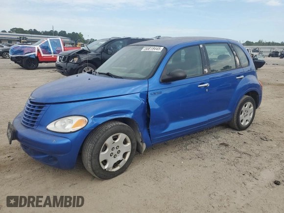 2005 Chrysler PT Cruiser with VIN 3C4FY48B95T613311, listed as a Copart auction lot 55819445 with 93,666 mi miles and Salvage title. Bid and sale history available at DreamBid. Image 1.