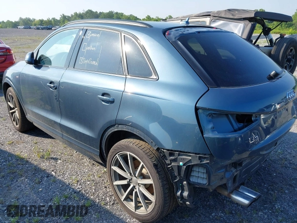 2018 Audi Q3 Premium Plus with VIN WA1JCCFS1JR007553, listed as a IAAI auction lot 41775321 with 81,665 mi miles and . Bid and sale history available at DreamBid. Image 3.