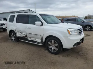 2013 Honda Pilot Touring with VIN 5FNYF3H99DB007204, listed as a Copart auction lot 56891095 with 151,709 mi miles and Salvage title. Bid and sale history available at DreamBid. Image 4.