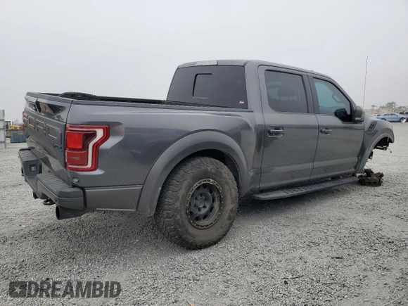 2020 Ford F-150 Raptor with VIN 1FTFW1RG4LFA39156, listed as a Copart auction lot 52204325 with Not Provided miles and Salvage Title. Bid and sale history available at carsss.com. Image 3.