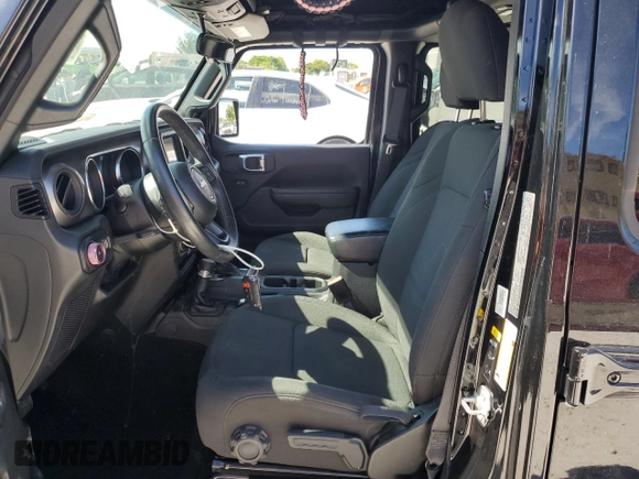 2022 Jeep Wrangler Unlimited Willys with VIN 1C4HJXDN2NW128081, listed as a Copart auction lot 61165615 with 28,525 mi miles and Salvage title. Bid and sale history available at DreamBid. Image 7.