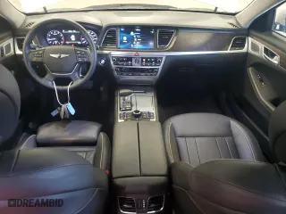 2018 Genesis G80 5.0L Ultimate with VIN KMHGN4JFXJU245842, listed as a Copart auction lot 62599064 with 9,567 mi miles and Salvage Title. Bid and sale history available at carsss.com. Image 8.