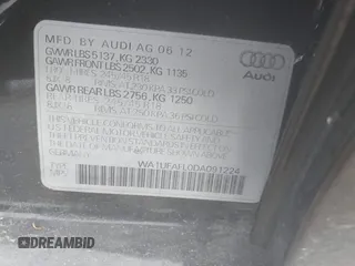 2013 Audi allroad Premium Plus with VIN WA1UFAFL0DA091224, listed as a IAAI auction lot 41679816 with 105,601 mi miles. Bid and sale history available at carsss.com. Image 9.