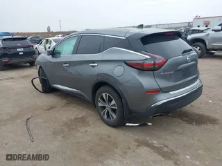 2022 Nissan Murano S with VIN 5N1AZ2AS5NC110033, listed as a IAAI auction lot 41503318 with 55,733 mi miles. Bid and sale history available at carsss.com. Image 3.