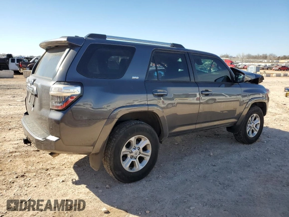 2022 Toyota 4Runner SR5 with VIN JTEMU5JR8N6070247, listed as a Copart auction lot 46717345 with Not provided miles and Salvage title. Bid and sale history available at DreamBid. Image 3.