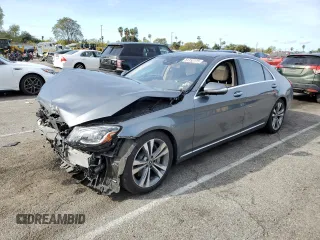 2018 Mercedes-Benz S with VIN WDDUG6GB8JA358763, listed as a Copart auction lot 51152115 with 39,616 mi miles and Salvage Title. Bid and sale history available at carsss.com. Image 1.