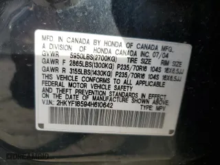 2004 Honda Pilot EX with VIN 2HKYF18594H610642, listed as a Copart auction lot 84663504 with 271,755 mi miles and Salvage Title. Bid and sale history available at carsss.com. Image 13.