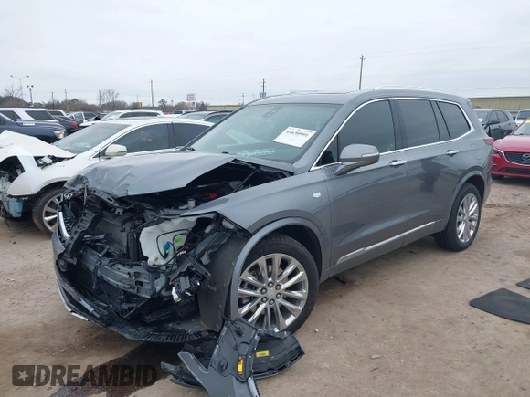 2021 Cadillac XT6 Luxury with VIN 1GYKPAR42MZ137548, listed as a IAAI auction lot 41630991 with 23,793 mi miles. Bid and sale history available at carsss.com. Image 2.
