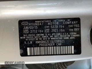 2016 Hyundai Genesis 3.8L with VIN KMHGN4JE1GU108921, listed as a Copart auction lot 51988675 with 181,206 mi miles and Clean Title. Bid and sale history available at carsss.com. Image 12.