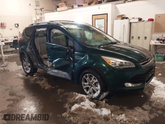 2014 Ford Escape Titanium with VIN 1FMCU9J93EUB95638, listed as a IAAI auction lot 41481089 with 182,258 mi miles. Bid and sale history available at carsss.com. Image 1.