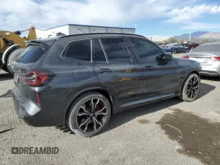 2022 BMW X3 M with VIN 5YM13EC01N9N07830, listed as a Copart auction lot 86200774 with 40,818 mi miles and Salvage Title. Bid and sale history available at carsss.com. Image 3.