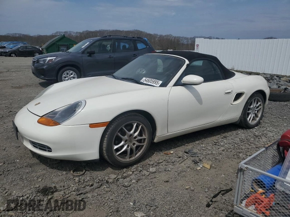 2000 Porsche Boxster z VIN WP0CA2983YU620313, wystawiony jako Copart lot #54605995 z przebiegiem 134 807 mil mil oraz Tytuł czysty. Historia ofert i sprzedaży dostępna na DreamBid. Obrazek 1.