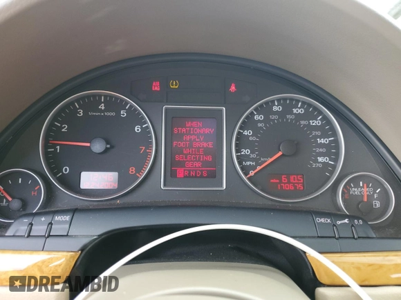 2008 Audi A4 2.0T with VIN WAUAF78E38A051961, listed as a Copart auction lot 86548634 with 170,675 mi miles and Salvage Title. Bid and sale history available at carsss.com. Image 9.