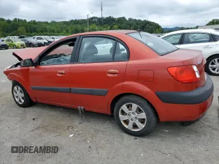 2007 Kia Rio LX with VIN KNADE123376248277, listed as a Copart auction lot 66108224 with 117,618 mi miles and Salvage Title. Bid and sale history available at carsss.com. Image 2.