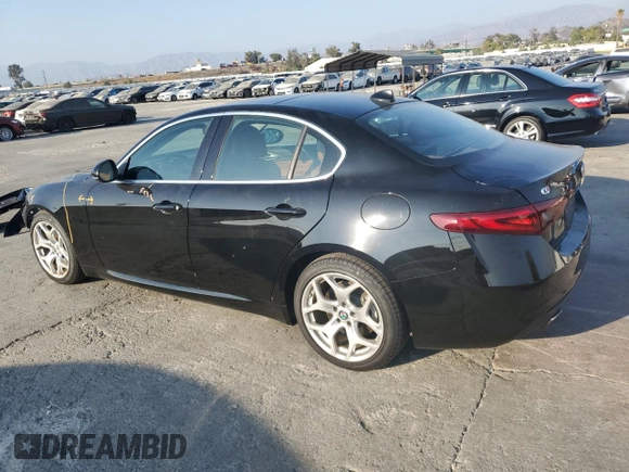 2019 Alfa Romeo Giulia Ti Sport with VIN ZARFAMBN2K7605032, listed as a Copart auction lot 76112464 with 63,046 mi miles and Salvage Title. Bid and sale history available at carsss.com. Image 2.