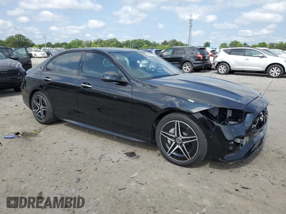 2024 Mercedes-Benz C 300 z VIN W1KAF4HB1RR213778, wystawiony jako Copart lot #59836025 z przebiegiem 11 816 mil mil oraz Szkoda całkowita • Salvage title. Historia ofert i sprzedaży dostępna na DreamBid. Obrazek 4.