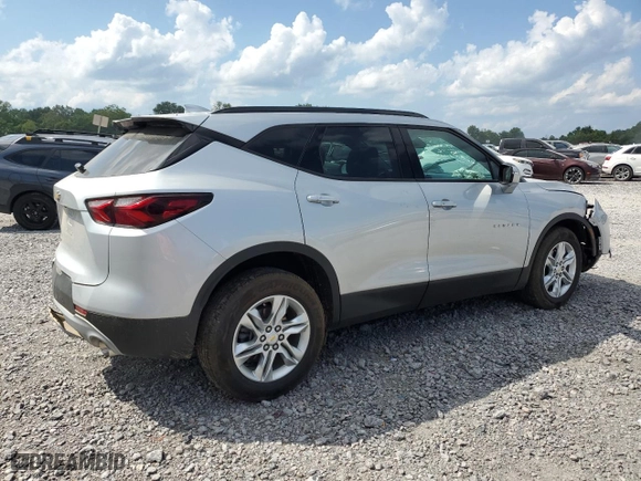 2022 Chevrolet Blazer LT with VIN 3GNKBDRS2NS124163, listed as a Copart auction lot 60945084 with 57,199 mi miles and Salvage Title. Bid and sale history available at carsss.com. Image 3.