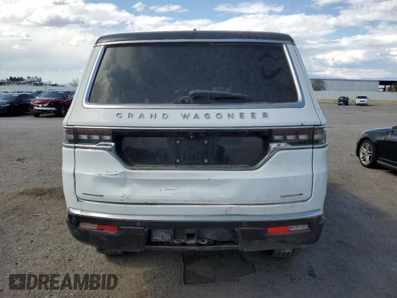 2022 Jeep Grand Wagoneer Series II with VIN 1C4SJVFJ5NS101954, listed as a Copart auction lot 56229875 with 26,315 mi miles and Clean title. Bid and sale history available at DreamBid. Image 6.