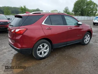 2021 Chevrolet Equinox Premier with VIN 2GNAXNEVXM6135783, listed as a Copart auction lot 58074745 with 45,952 mi miles and Salvage title. Bid and sale history available at DreamBid. Image 3.