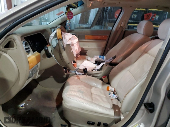 2007 Lincoln MKZ with VIN 3LNHM26T77R652236, listed as a Copart auction lot 59588045 with 133,429 mi miles and Salvage title. Bid and sale history available at DreamBid. Image 7.