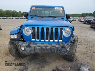 2021 Jeep Gladiator Overland with VIN 1C6HJTFG7ML585693, listed as a Copart auction lot 53058485 with 47,804 mi miles and Salvage title. Bid and sale history available at DreamBid. Image 5.