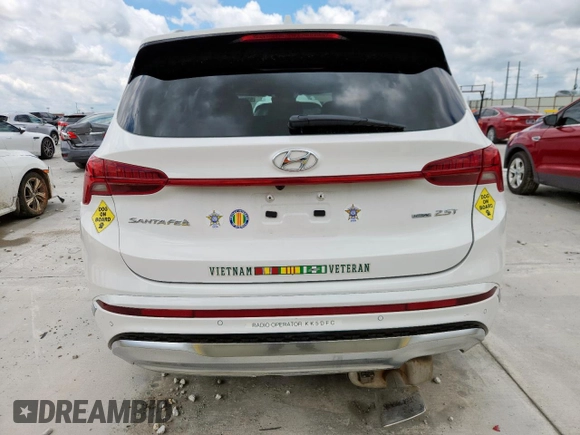 2023 Hyundai Santa Fe Calligraphy z VIN 5NMS5DAL0PH552148, wystawiony jako Copart lot #63868585 z przebiegiem 8 733 mil mil oraz Szkoda całkowita • Salvage title. Historia ofert i sprzedaży dostępna na DreamBid. Obrazek 6.