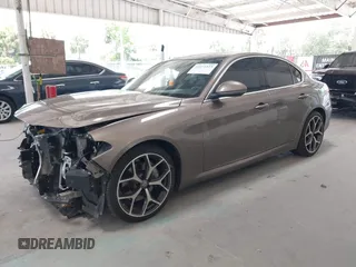 2019 Alfa Romeo Giulia Ti Sport with VIN ZARFAMBN1K7599269, listed as a IAAI auction lot 42271523 with 46,556 mi miles and . Bid and sale history available at DreamBid. Image 2.
