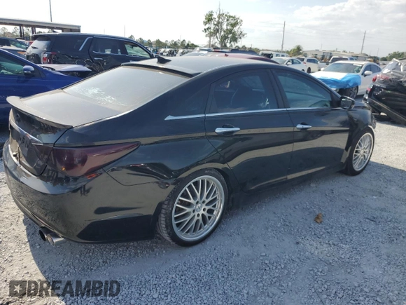 2013 Hyundai Sonata Limited with VIN 5NPEC4AC7DH573855, listed as a Copart auction lot 54483005 with 171,607 mi miles and Salvage Title. Bid and sale history available at carsss.com. Image 3.