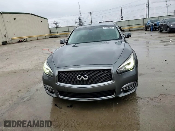 2018 Infiniti Q70 Luxe with VIN JN1BY1PP6JM330765, listed as a Copart auction lot 86396874 with 80,950 mi miles and Clean title. Bid and sale history available at DreamBid. Image 14.