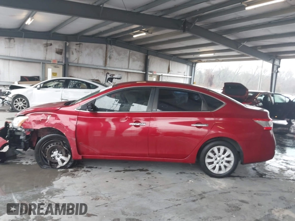 2013 Nissan Sentra SV with VIN 3N1AB7AP3DL777464, listed as a IAAI auction lot 41618961 with 89,886 mi miles. Bid and sale history available at carsss.com. Image 14.