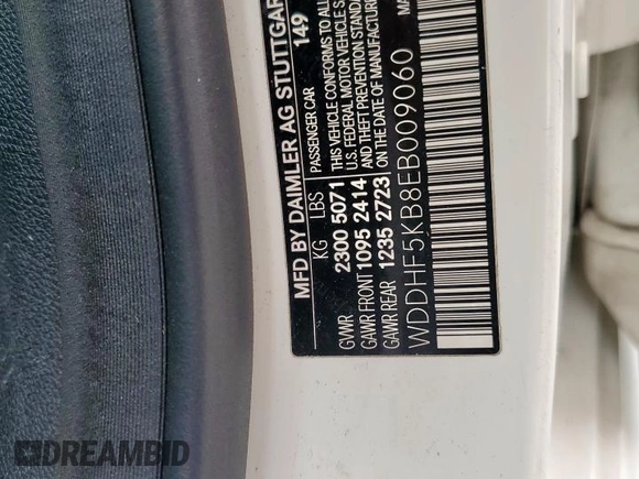 2014 Mercedes-Benz E 350 Sport с VIN WDDHF5KB8EB009060, выставлен на аукционе Copart как лот 62671375 с пробегом 165 513 миль миль и Чистый • Clean title. История ставок и продаж доступна на DreamBid. Изображение 12.