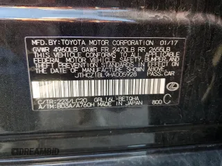 2017 Lexus GS with VIN JTHCZ1BL9HA005928, listed as a Copart auction lot 84867184 with 56,429 mi miles and Salvage Title. Bid and sale history available at carsss.com. Image 12.