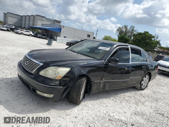 2005 Lexus LS 430 z VIN JTHBN36F755014039, wystawiony jako Copart lot #54259665 z przebiegiem 198 475 mil mil oraz Szkoda całkowita • Salvage title. Historia ofert i sprzedaży dostępna na DreamBid. Obrazek 1.