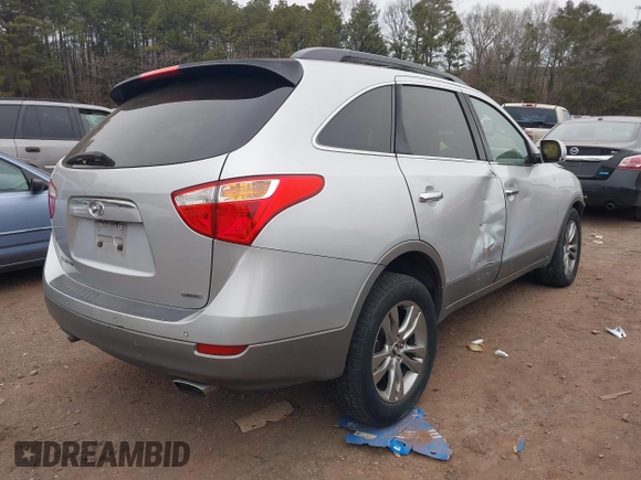 2012 Hyundai Veracruz Limited with VIN KM8NU4CCXCU195458, listed as a IAAI auction lot 41378578 with 224,646 mi miles and . Bid and sale history available at DreamBid. Image 4.
